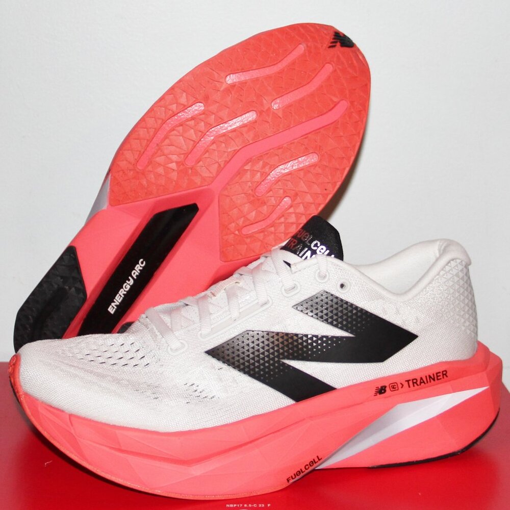 New Balance FuelCell SuperComp Trainer v3 Running Mens 11.5 White Red
